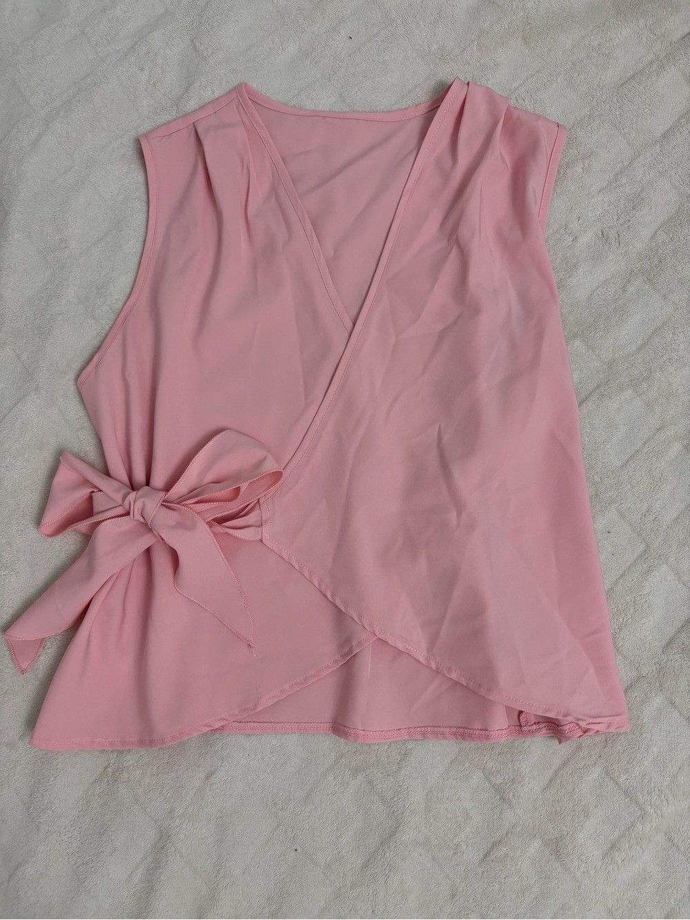 Sleeveless Wrap Tie Blouse - Picture 1 of 1